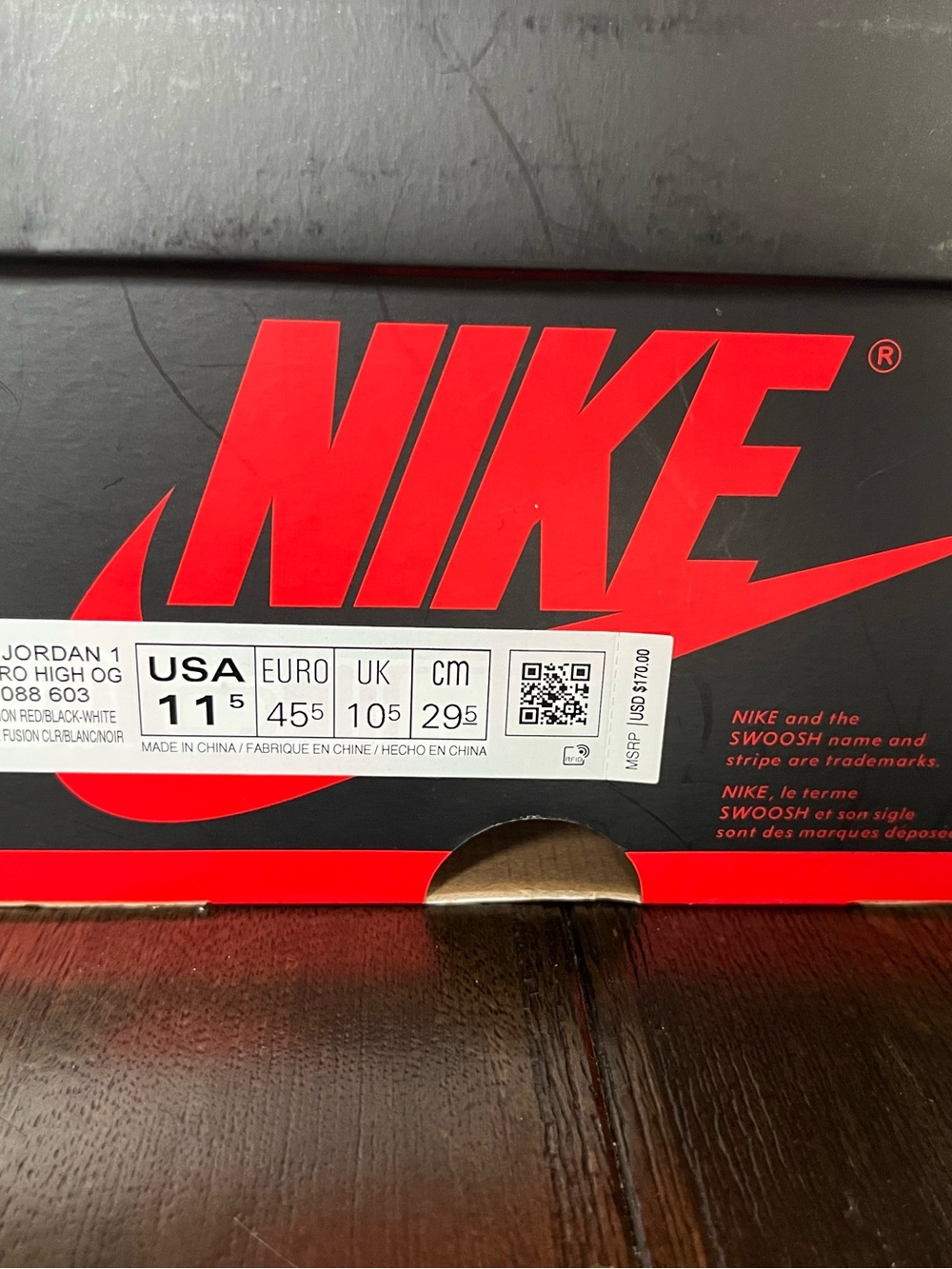Jordan 1 High OG Fusion Red - Picture 7 of 7